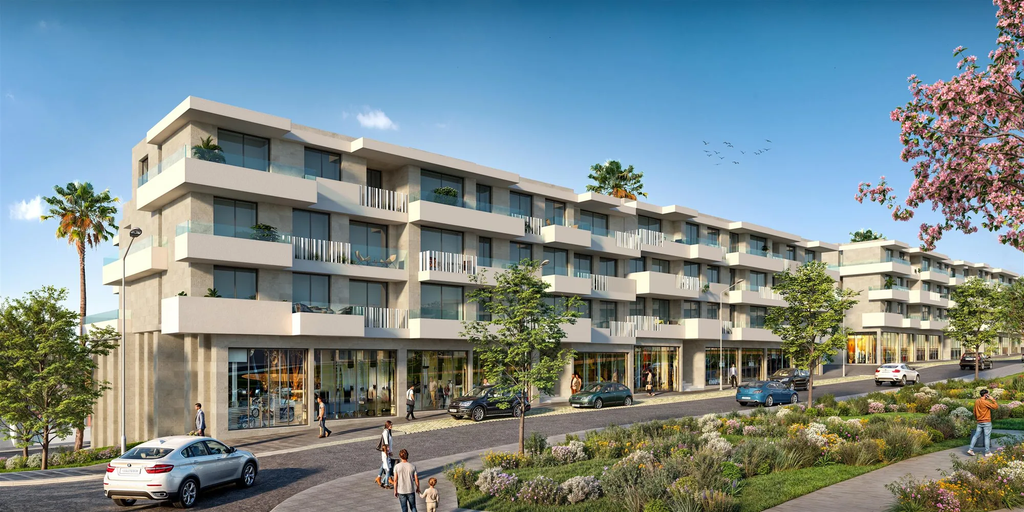 Projet architectural de lotissement avec vues d’ensemble, vue 2.
