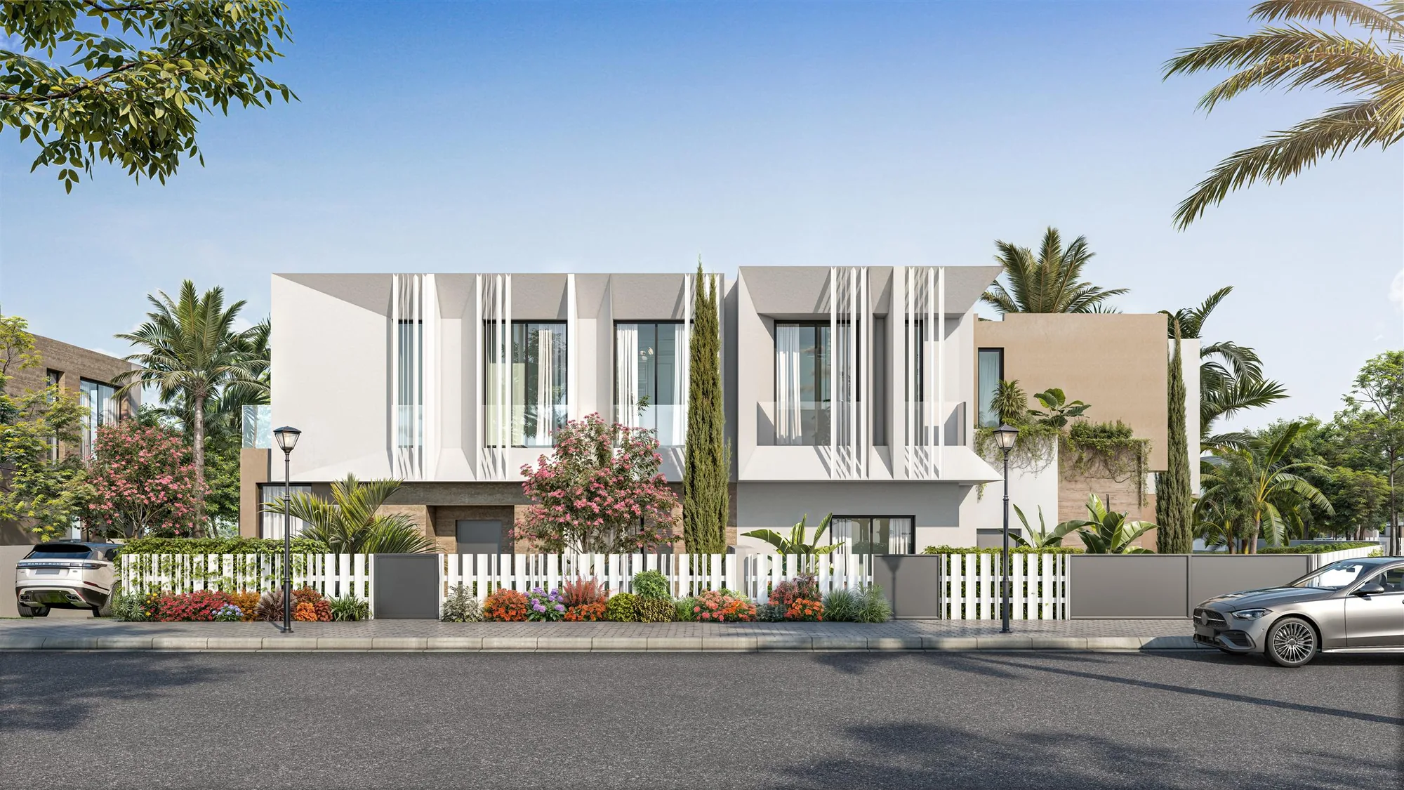 Projet architectural de lotissement avec vues d’ensemble, vue 5.