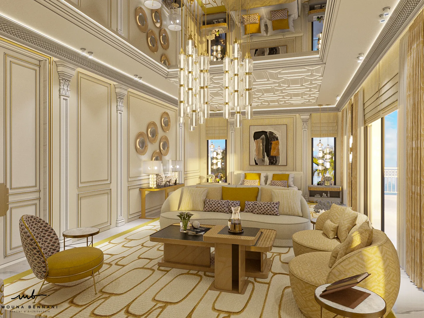 Villa résidentielle contemporaine avec détails architecturaux, vue 5.