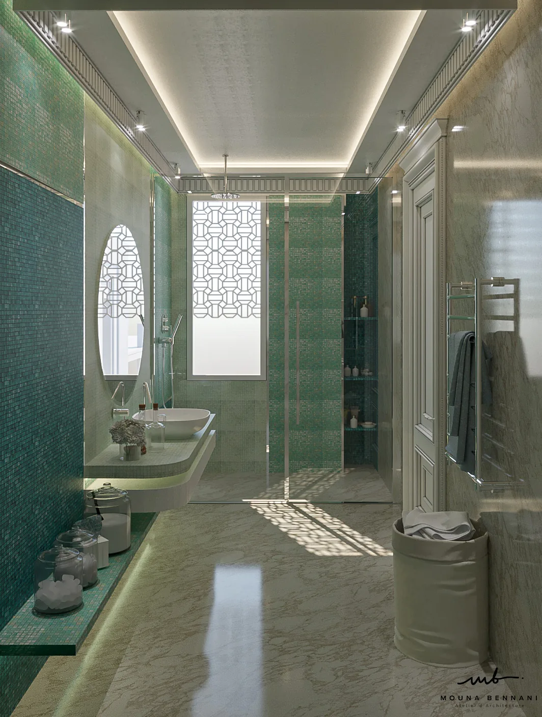 Villa résidentielle contemporaine avec détails architecturaux, vue 11.