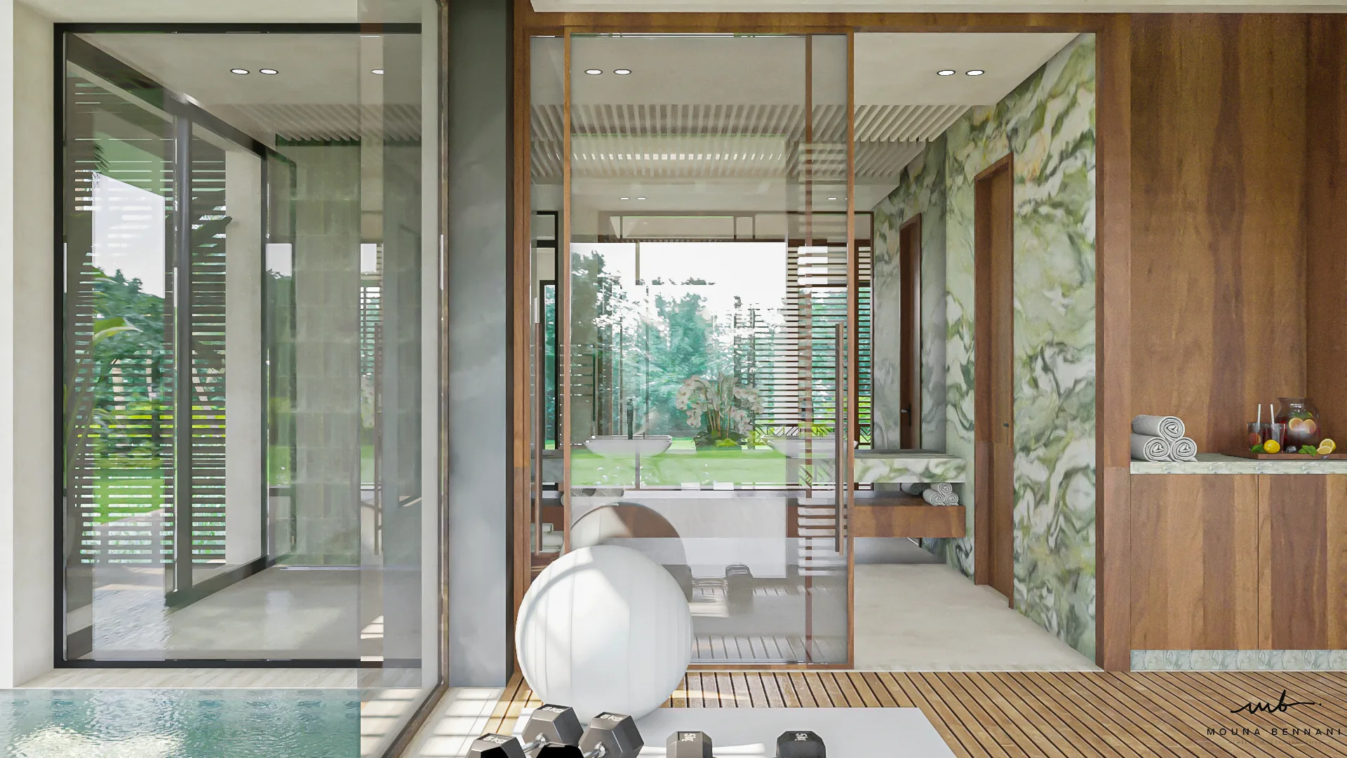 Villa avec espaces intérieurs aménagés et atmosphère résidentielle, vue 8.